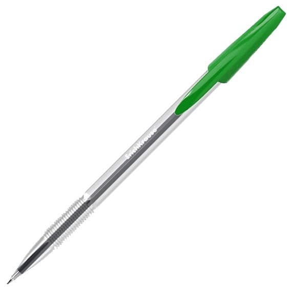 Ручка шариковая, 1,0мм, зелёная, прозр. корпус., R-301 CLASSIC Stick. ERICH KRAUSE