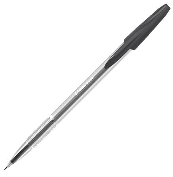 Ручка шариковая, 1,0мм, чёрная, прозр. корпус., R-301 CLASSIC Stick. ERICH KRAUSE