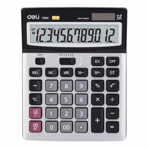 Калькулятор бухгалтерский, 12 р, 190*149мм, DELI