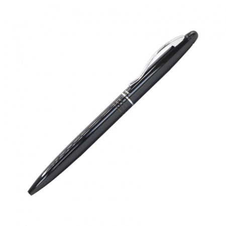 Ручка шариковая, 0.7мм, автомат, синяя, глянцевый лак, корпус чёрный, ПОДАРОЧНАЯ, INDEX