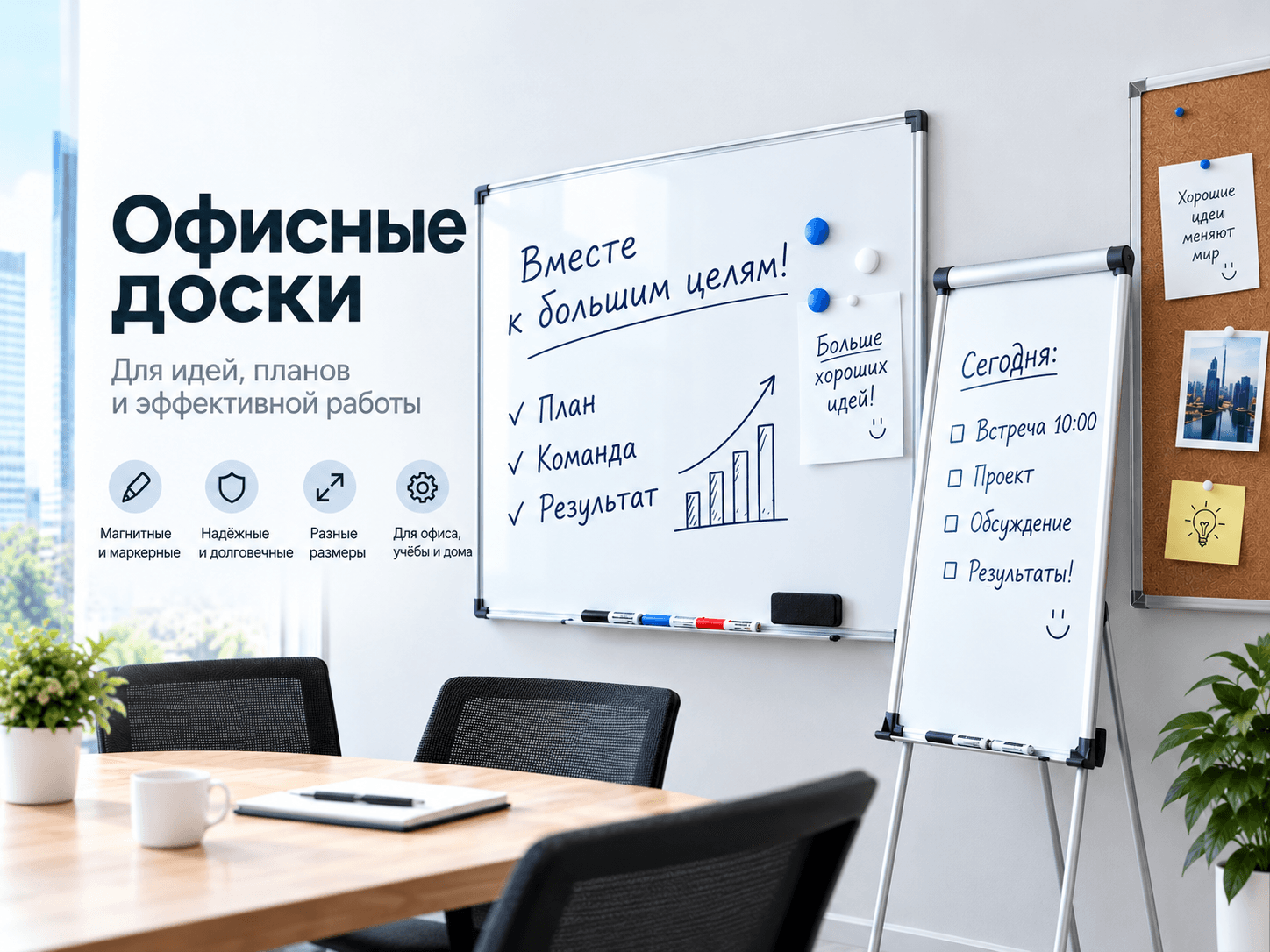 Виды офисных досок: какую выбрать для офиса?